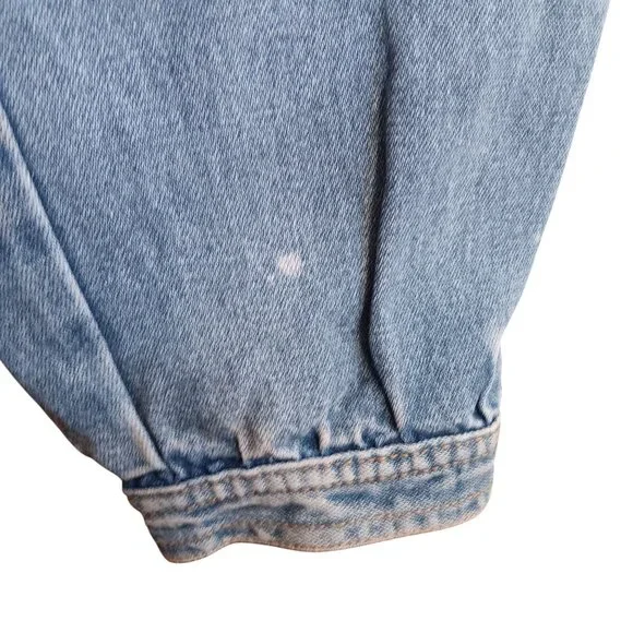 11 29x32 Vintage 80s Cargo Jeans Snap Cuffs Distress Pentimento Brittania Raw High Rise